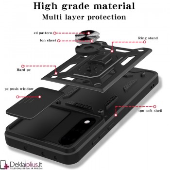 5in1 smūgiams atsparus dėklas su žiedu ir kameros apsauga (Oneplus Nord 5)